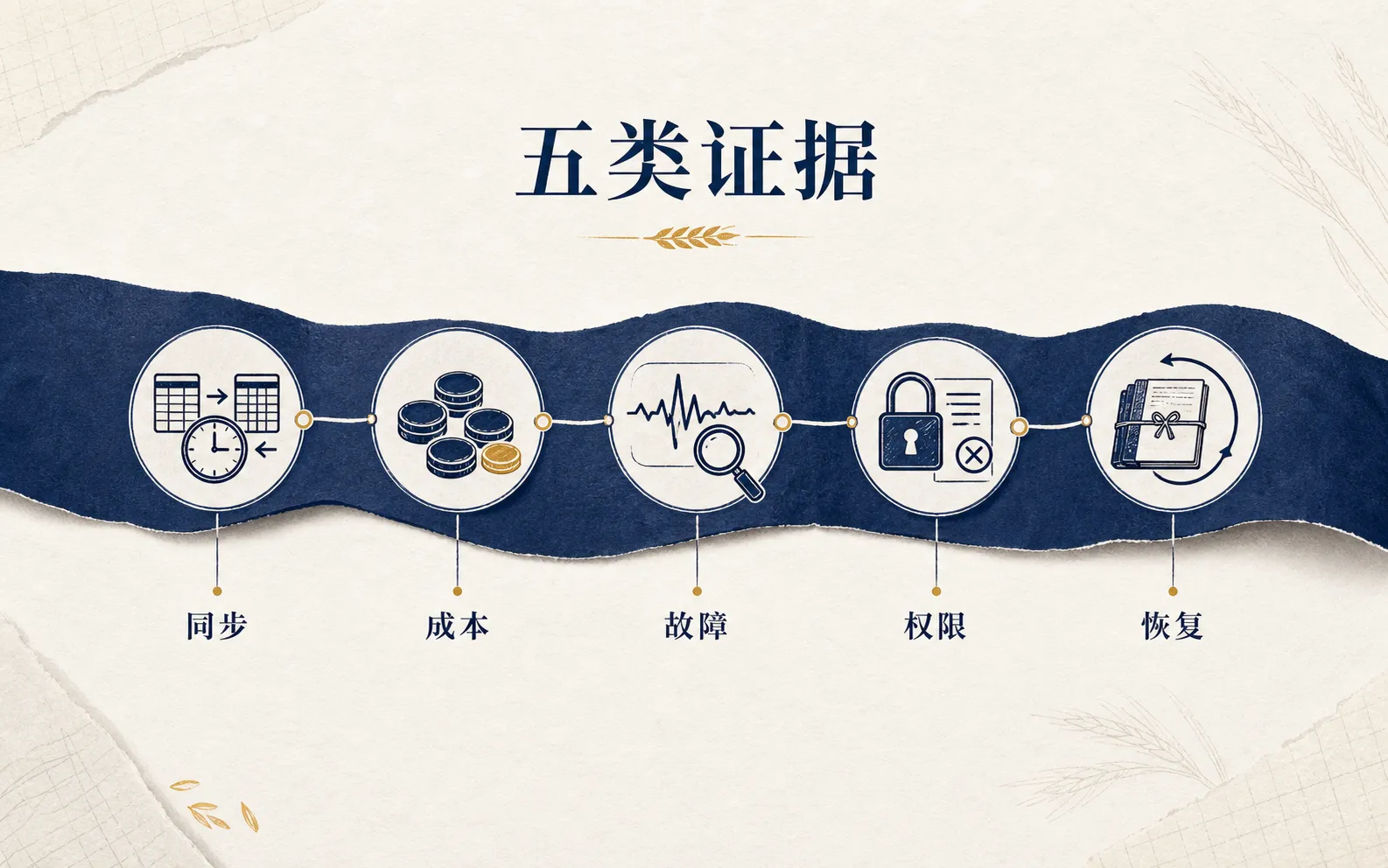 本周五条更新对应同步、成本、故障、权限与恢复五类证据