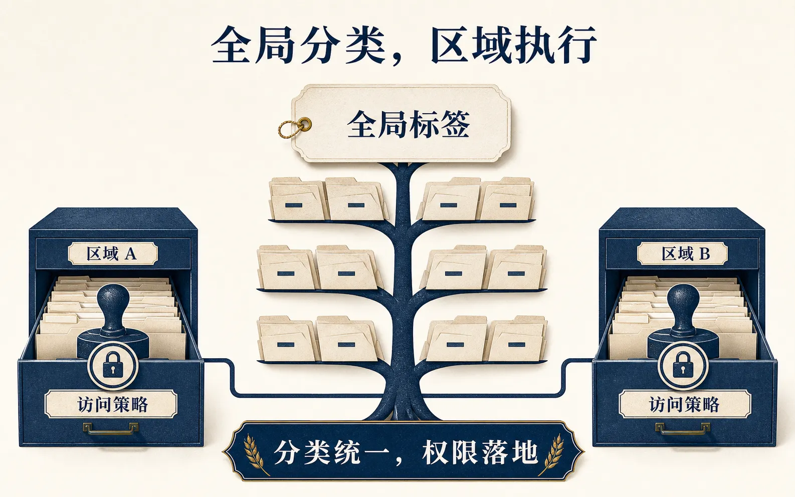 BigQuery 全局治理标签与区域数据策略的分工