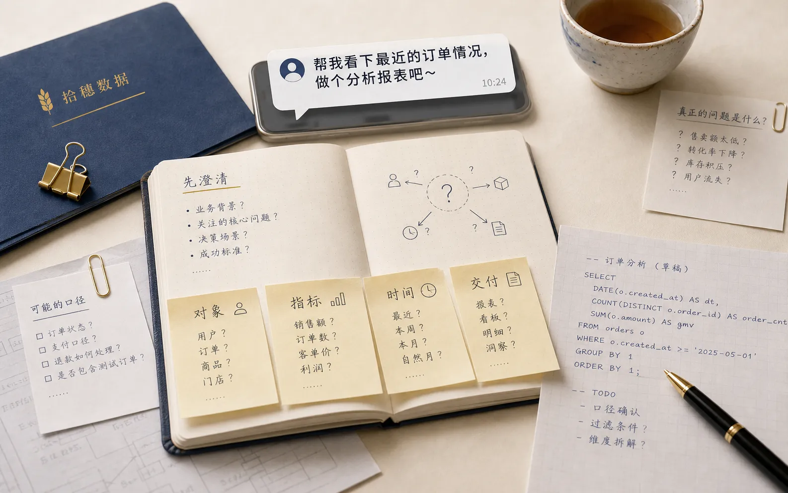 模糊需求进入数据团队