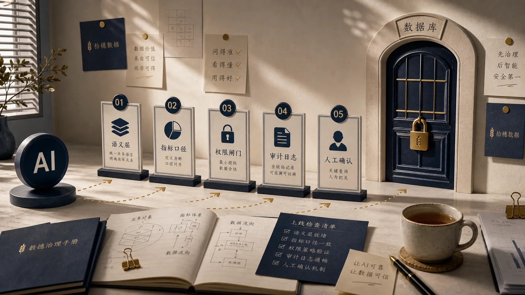 别让 AI 直接查库：企业问数 Agent 上线前必须补的 5 个底座