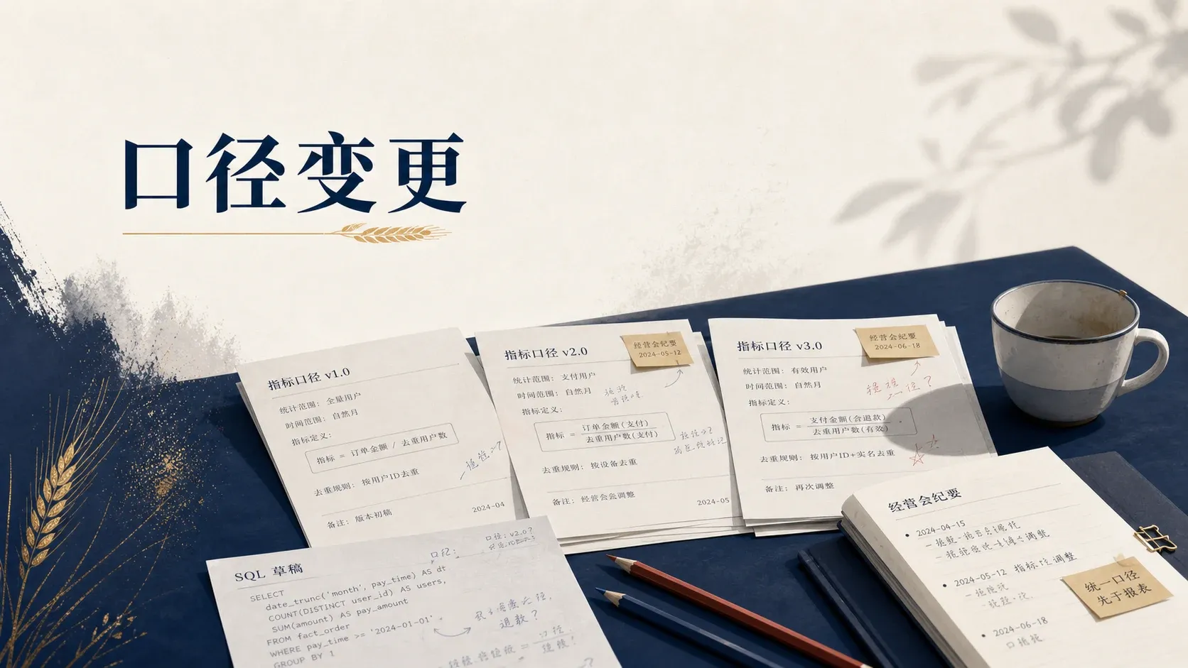 业务改了 3 次口径，真正该问的不是 SQL