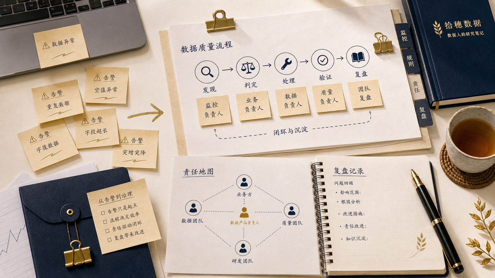 数据质量不要只靠告警：真正有效的是把责任放进流程里