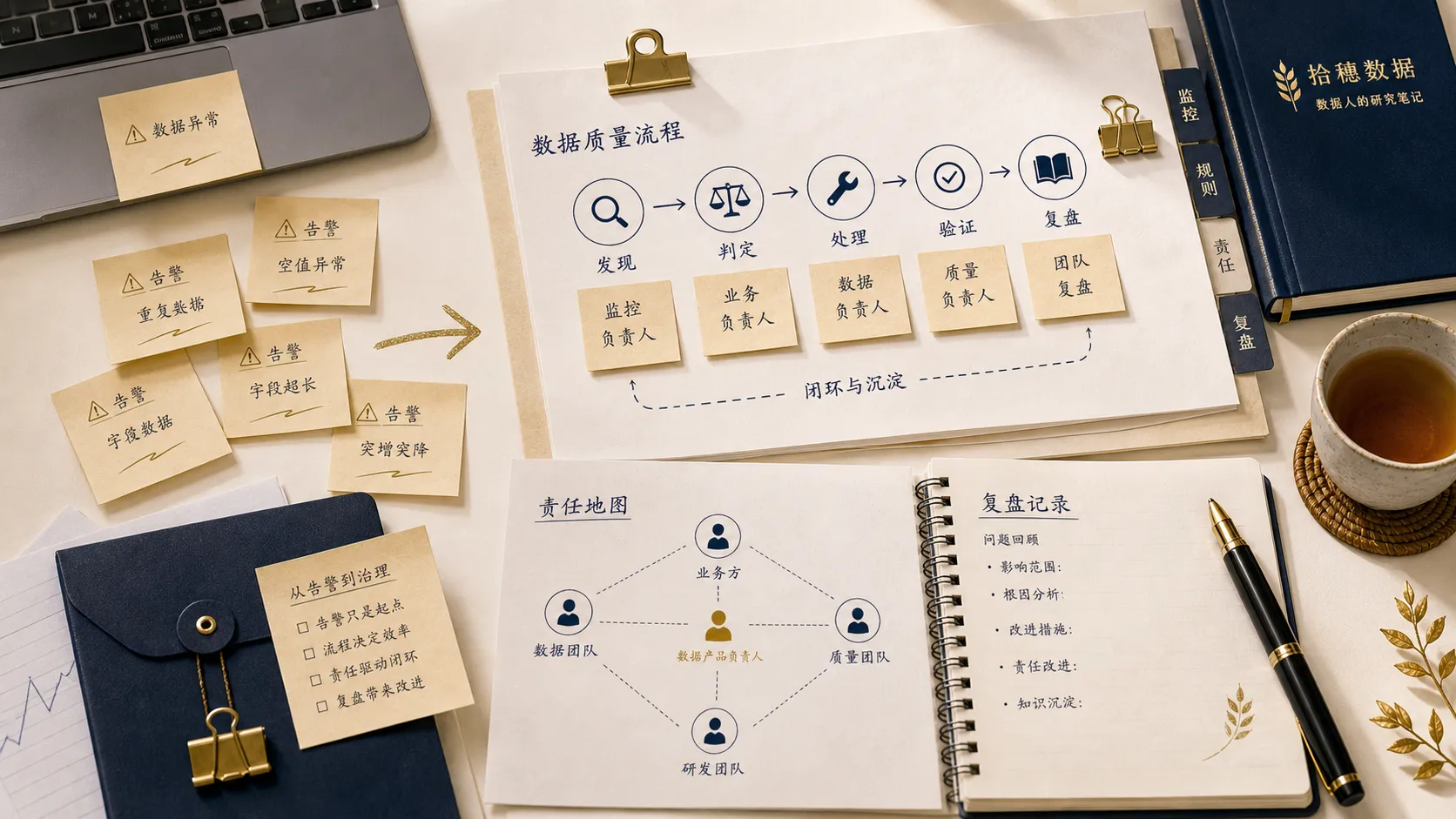 数据质量不要只靠告警：真正有效的是把责任放进流程里