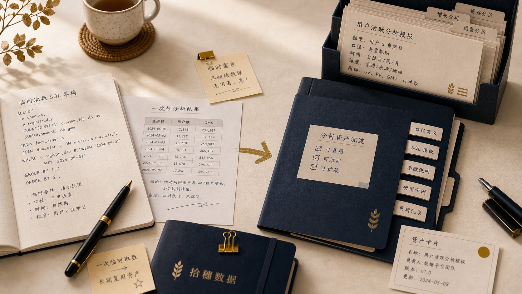 临时分析别做完就扔：数据人如何把一次取数变成可复用资产