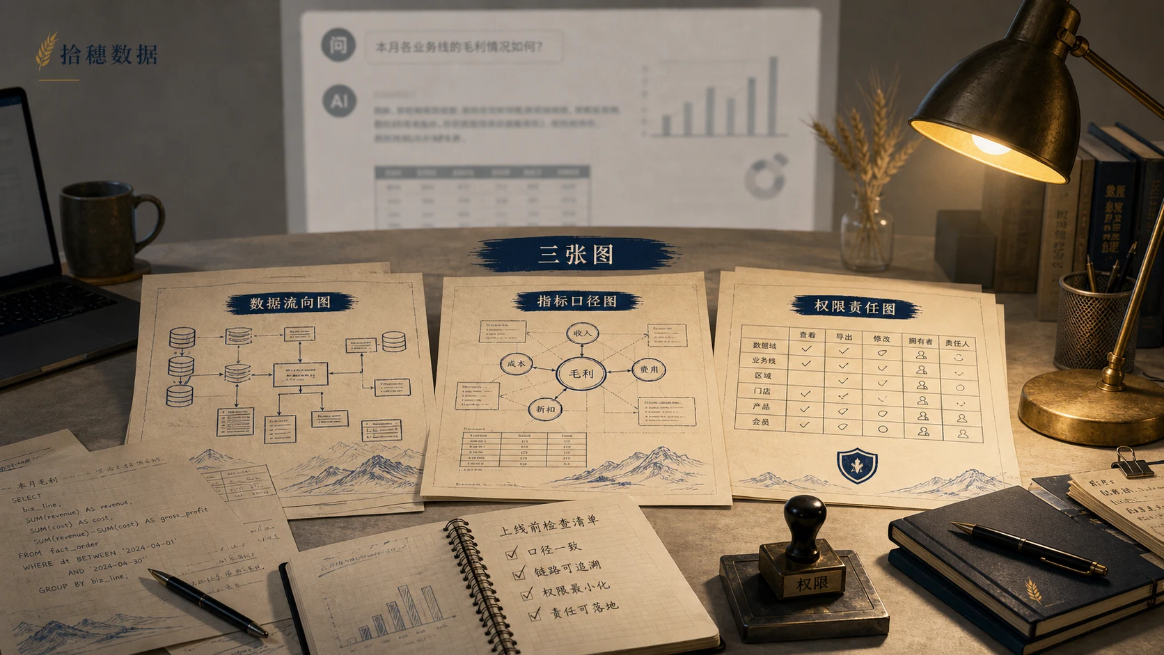 业务想上 AI 问数，数据开发应该先画哪三张图？