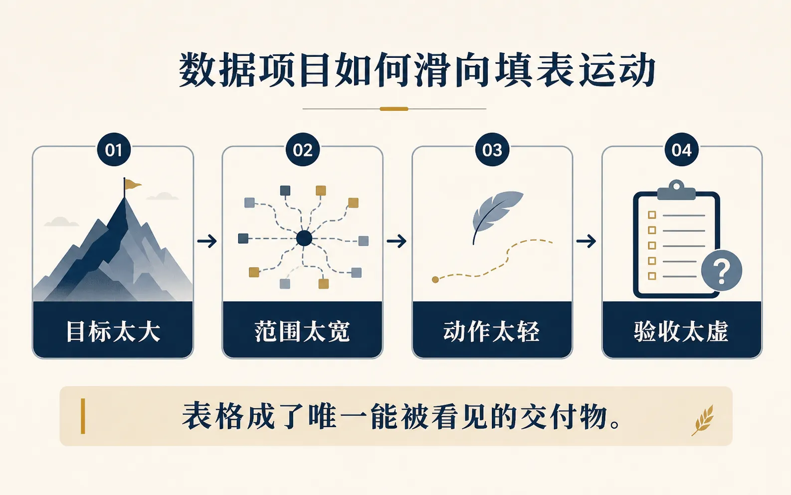 数据项目如何滑向填表运动
