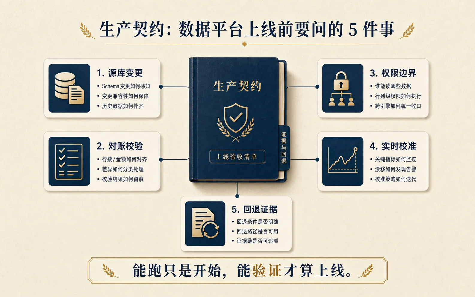 生产契约：数据平台上线前要问的 5 件事