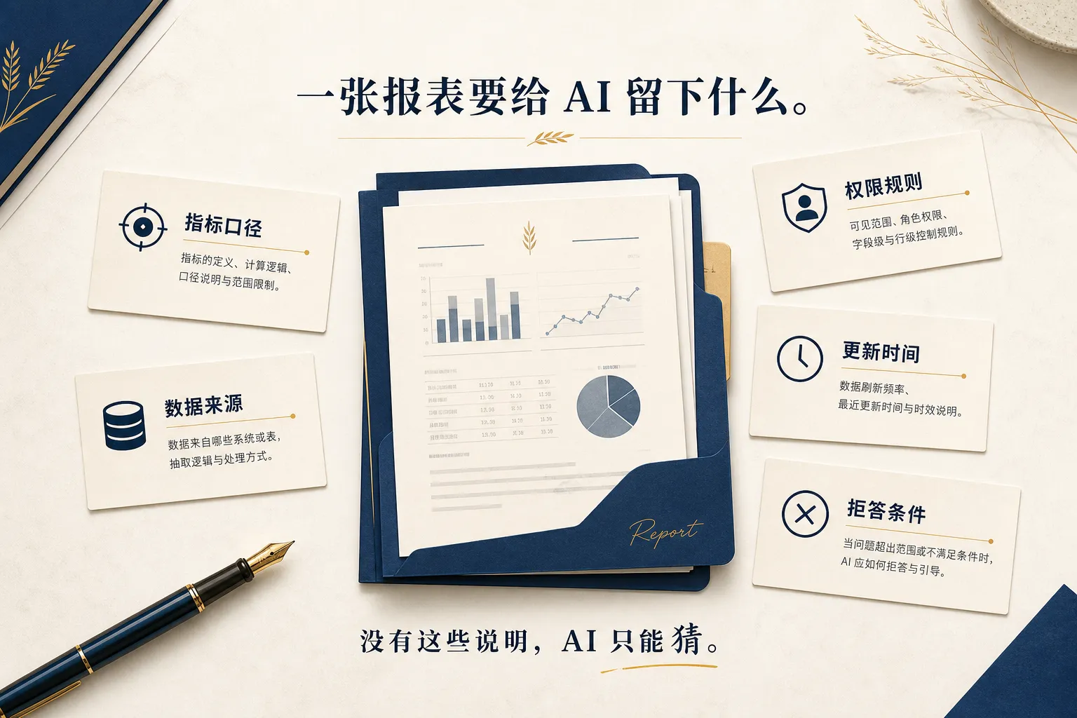 一张报表要给 AI 留下什么
